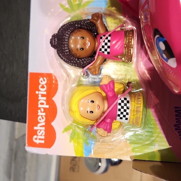 NWT Fisher-Price Barbie Little People Pink Convertible Doll Car F/ages 1 1/2-5 - Picture 3 of 8